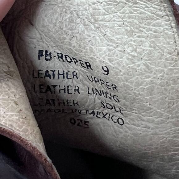 Freebird by Steven Roper Distressed Leather Western Ankle Boots Brown Women's 9 - Picture 9 of 10
